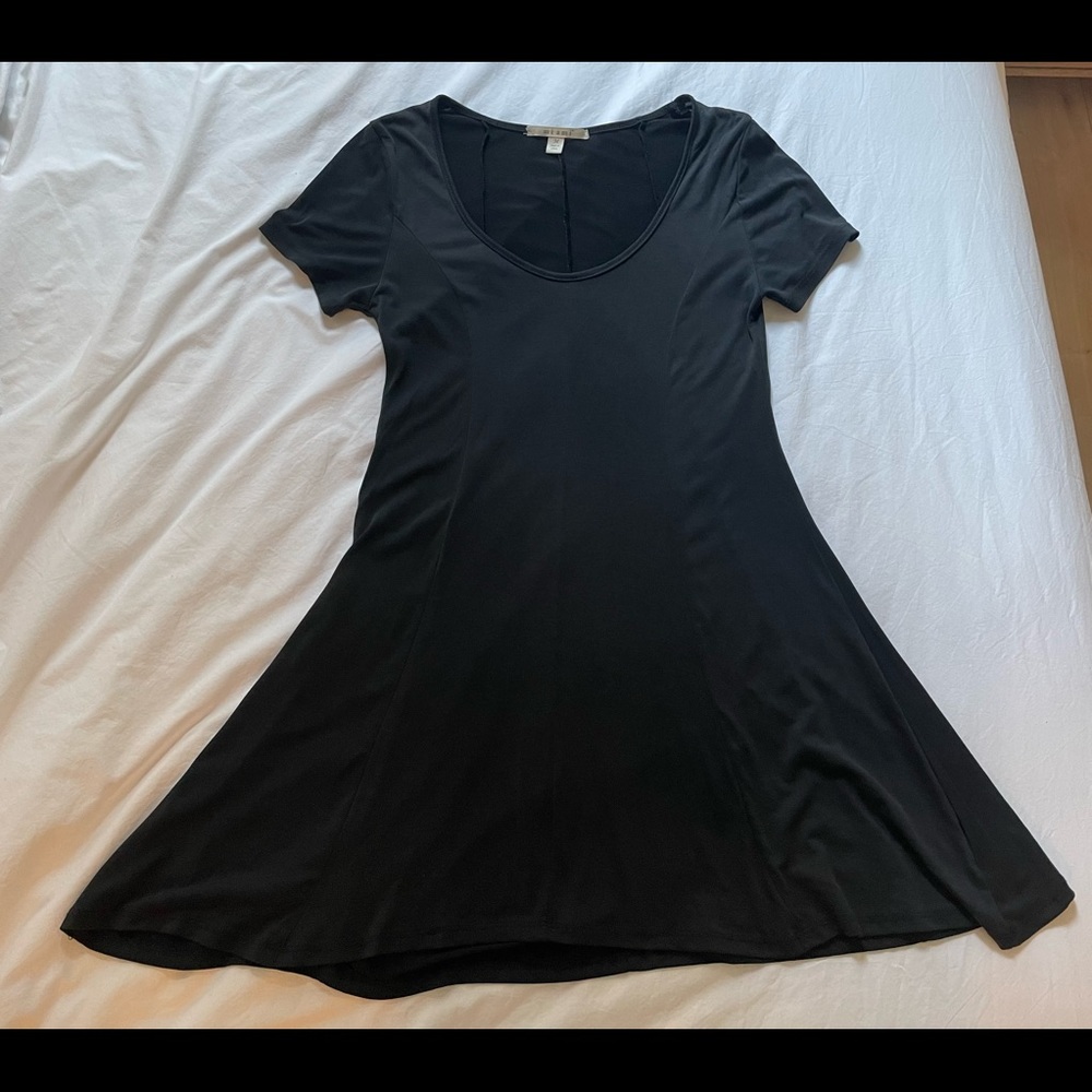 Miami Black Crew Neck Dress